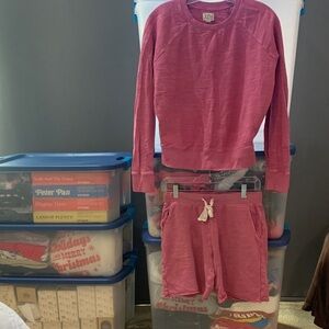 J Crew Sweatshirt and Shorts Set